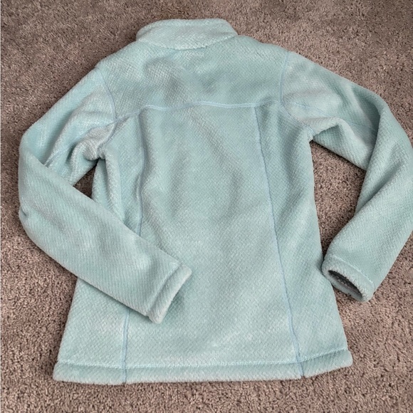 New Patagonia XS Turquoise Synchilla Fleece Pullover Sweater 1/4 Button Down - Picture 3 of 6